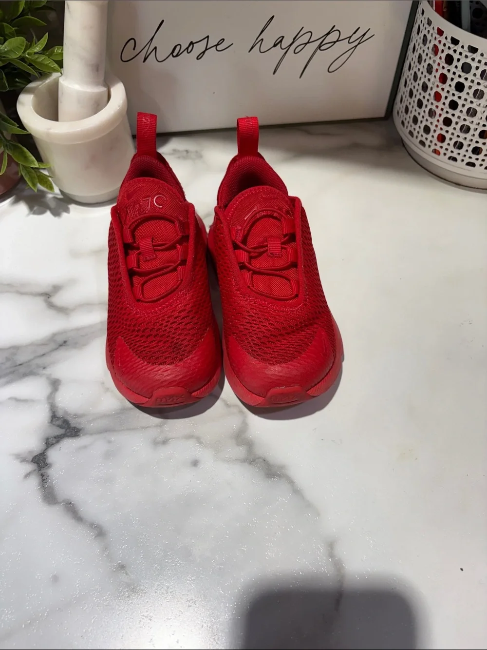 Nike Kids Red Mesh Slip-On Sneakers